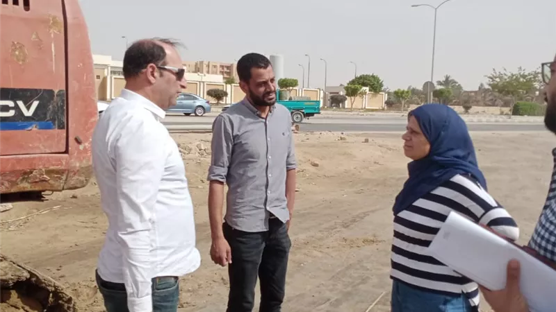 رئيس مياه بنى سويف تتفقد الغابة الشجرية و محطة العلالمة