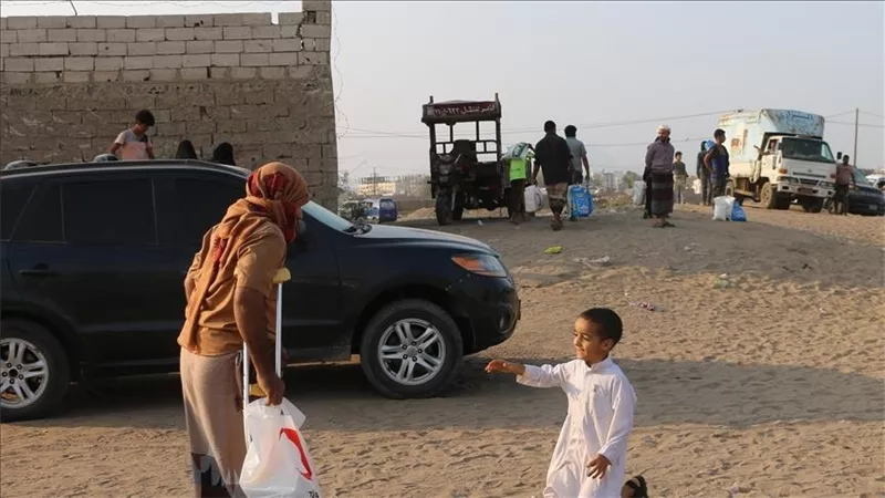 اليونيسف تعلن توزيع مساعدات على 66 ألف نازح يمني