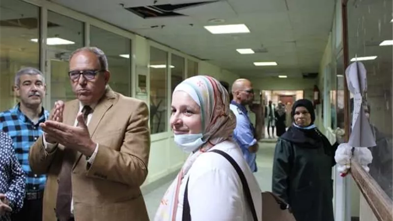 جوله لعميد طب بنى سويف بمستشفى الجامعة