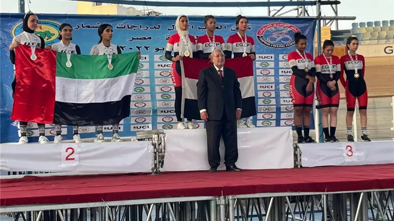 19 ميدالية لمصر فى اليوم الأول لبطولة كأس العرب للدراجات