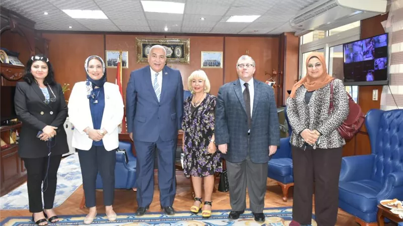 لجنة المجلس الأعلى للجامعات تعاين مقومات الطفولة المبكرة بجامعة السادات