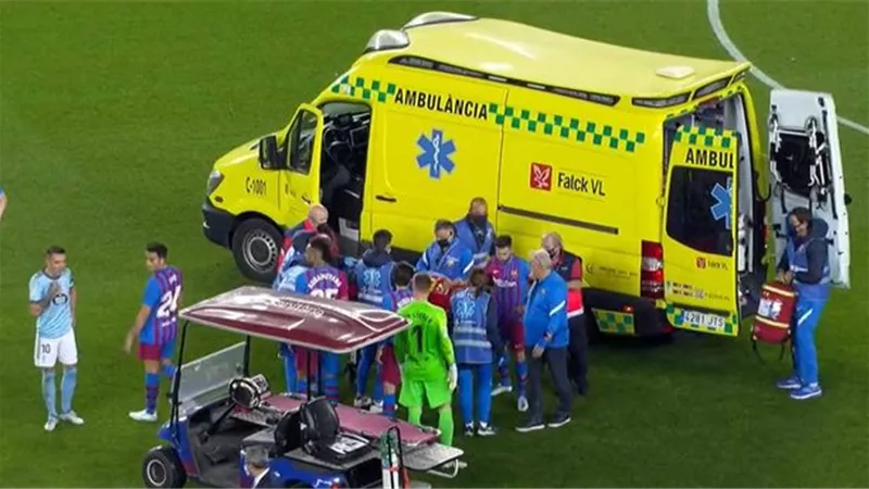 برشلونة يعلن تفاصيل إصابة أراخو الخطيرة في مواجهة سيلتا فيجو