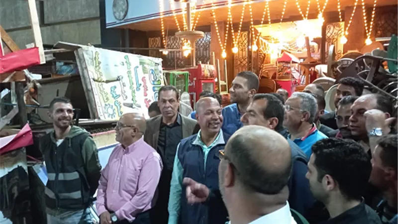 ضبط ٣٤٥ حالة إشغال وازاله ١٥ سقيفة بالمنتزه اول