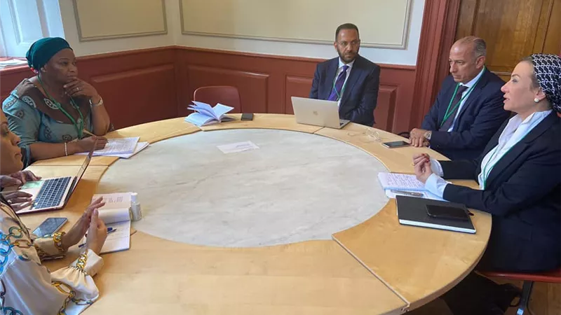 إجتماعات ثنائية لوزيرة البيئة مع رئيس الوفد السويسرى ونظيرتها فى الكونغو لبحث التعاون فى 