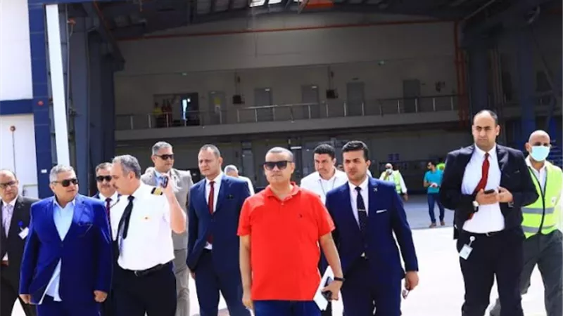 اللجنة العليا للتفتيش الأمنى والبيئي تتفقد مطار برج العرب الدولى