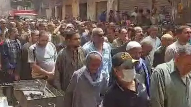 تشييع جثمان الشهيد اللواء أحمد محي الدين في مسقط رأسه بدمشيرغرب المنيا
