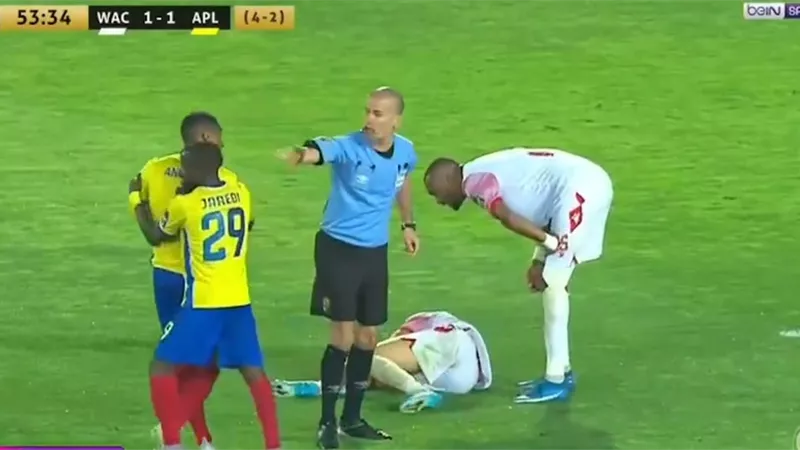 جوميز يلغى الهدف الثانى لفريق الوداد أمام بيترو أتليتكو