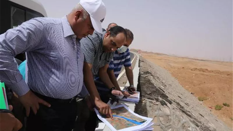 وزير النقل يتفقد مسار الخط الثاني من شبكة القطار الكهربائي السريع الفيوم /أسوان/ابوسمبل