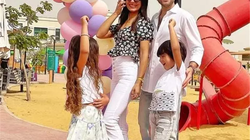 شريف رمزى وريهام أيمن يحتفلا بعيد ميلاد ابنتهما ليليا