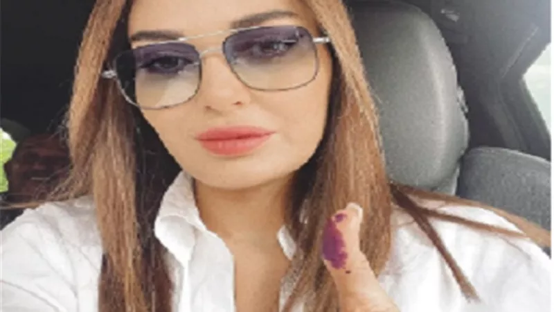 سيرين عبد النور تدلي بصوتها فى الانتخابات النيابية اللبنانية وتؤكد: 