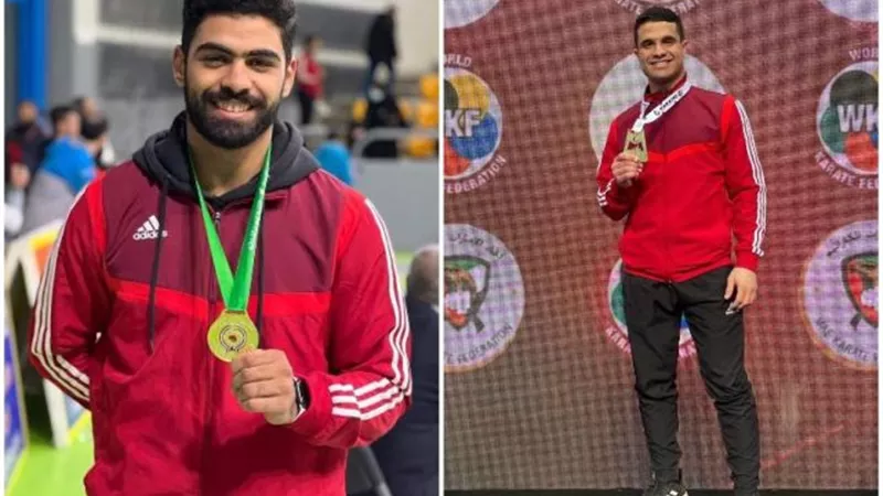 ذهبيتان لأبطال الزهور بالدوري العالمي للكاراتيه