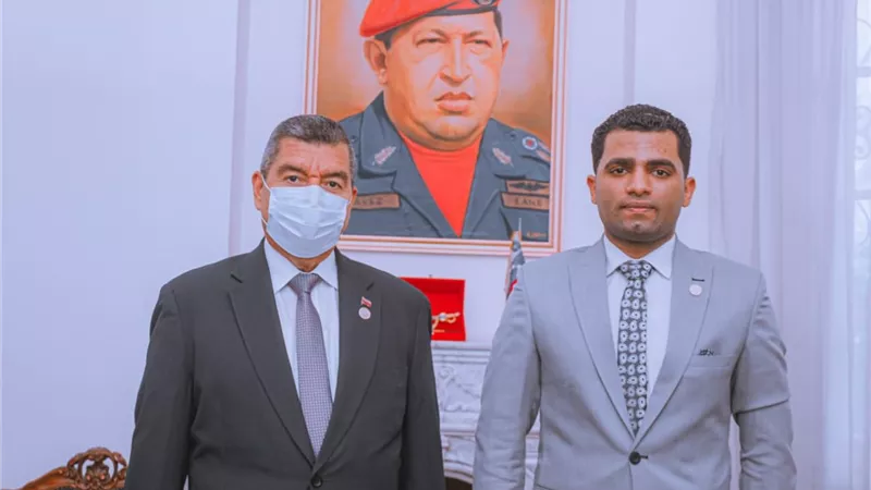 موسى أبوجليل يبحث سبل التعاون مع السفير الفنزويلى بالقاهرة