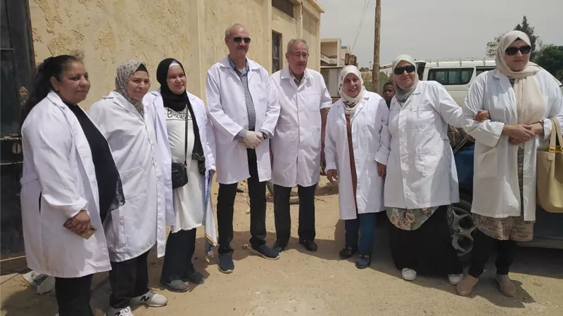 قافلة طبية لعلاج الماشية بالمجان في السويس بقرية يوسف السباعى