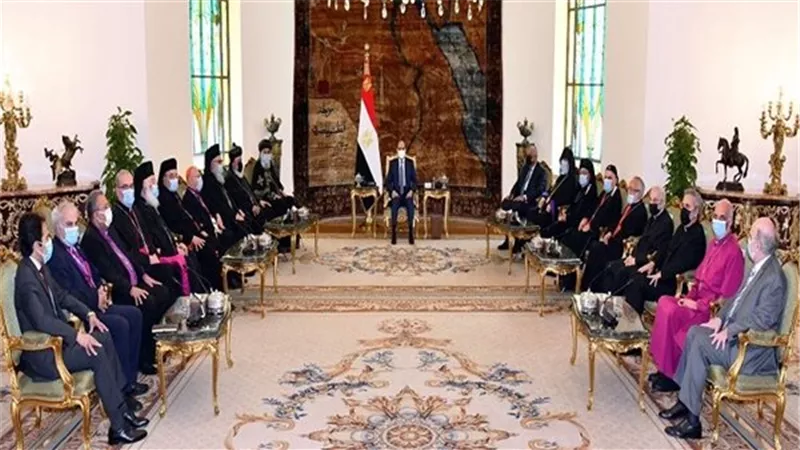 السيسي: الأخوة المسيحيين بالدول العربية هم جزء أصيل من نسيج المجتمع العربي