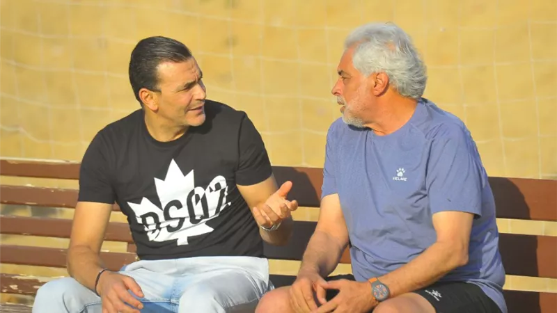 عصام الحضرى يتابع حراس مرمى سيراميكا كليوباترا فى التدريبات