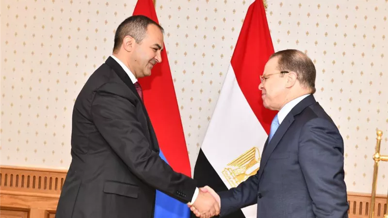 النائب العام يستقبل نظيره الأرميني بالقاهرة