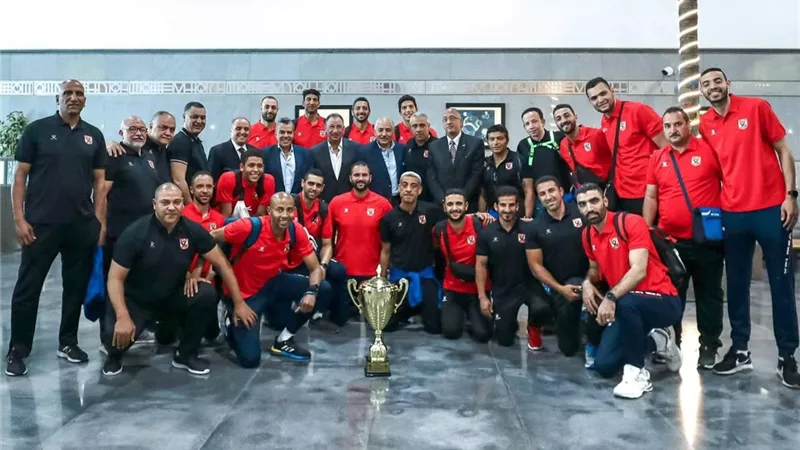 بعثة «رجال طائرة الأهلي» تصل مطار القاهرة بعد الفوز ببطولة إفريقيا