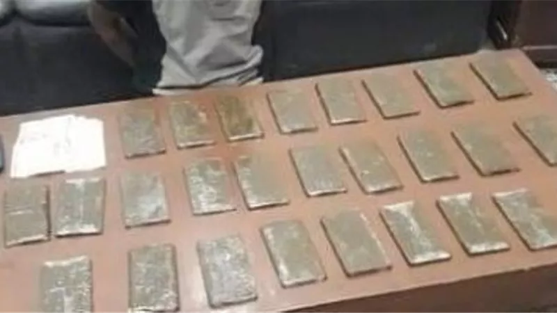 تاجر الحشيش سقط فى الكمين بالمرج