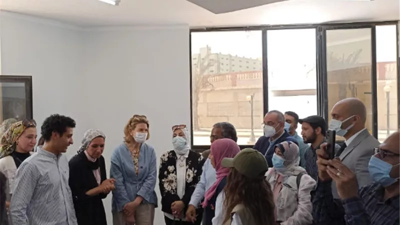 وفد من السفارة السويسرية يتفقد تدريبات برنامج 