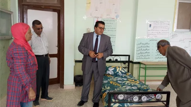 مدير تعليم جنوب سيناء يتفقد مركز توزيع الأسئلة واستراحات الدبلومات الفنية بإدارة أبو زنيمة