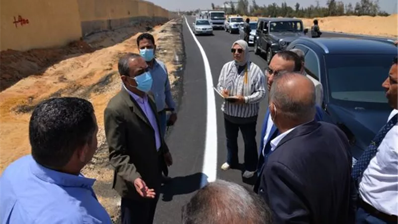 إفتتاح طريق صوامع القمح بأبوصوير في الإسماعيلية..صور