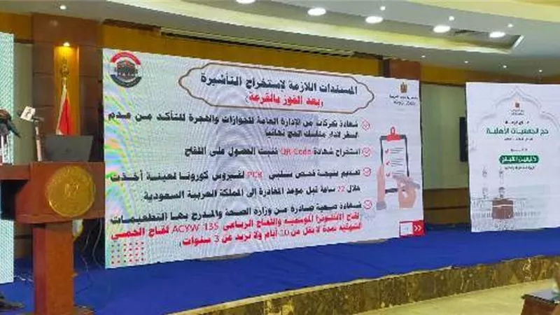 وزيرة التضامن تعلن عن إجراء كشف طبى على الفائزين بقرعة الحج للتأكد من سلامة حالتهم الصحية