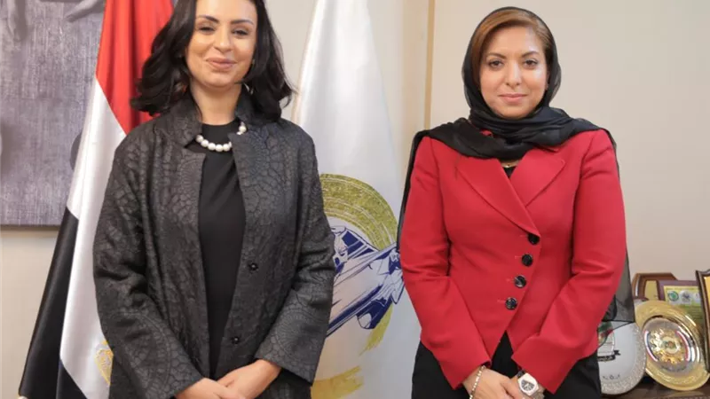 مايا مرسى تستقبل المديرة التنفيذية لمنظمة تنمية المرأة