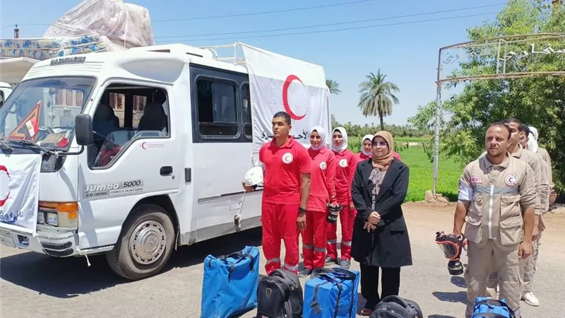 تدريب عملى لمجابهة الطوارئ ببنى سويف