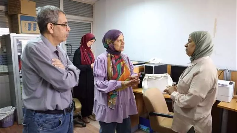 رئيس مياه بنى سويف تبحث التخلص الآمن من الصرف الصحى