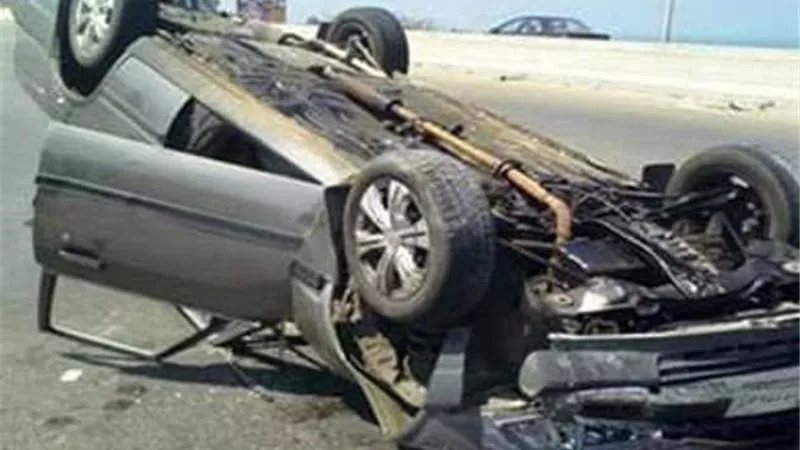 اصابة 3 سيدات فى انقلاب سياراتهن بطريق السويس العين السخنة