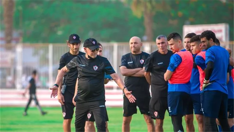 فيريرا يخصص فقرة فنية للاعبى الزمالك فى مران اليوم