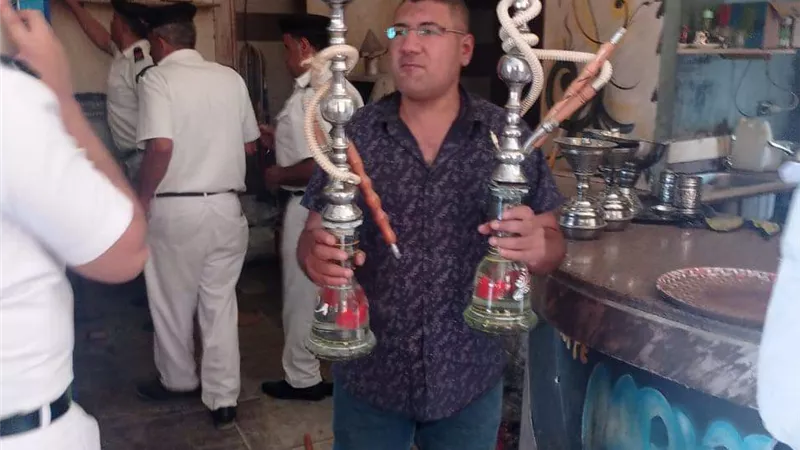 تحرير27 محضرا فى حملة اشغالات مكبرة بغرب شبرا الخيمة