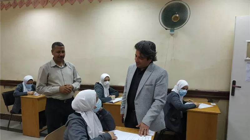 هدوء فى امتحانات المعهد الفني للتمريض