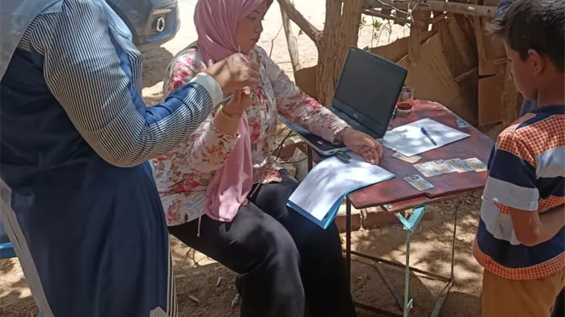 مركز خدمة مواطنين تموين سفاجا ينتقل إلى قرية النصر لتسجيل بطاقات المواطنين وهواتفهم