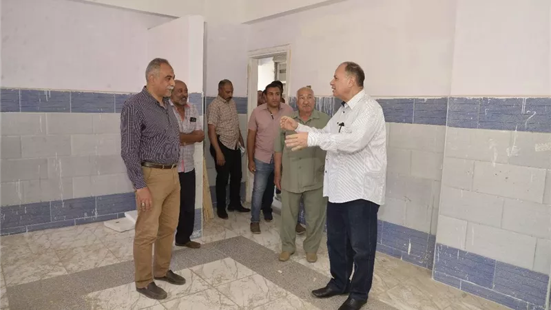 محافظ أسيوط يتفقد التشطيبات النهائية لمدرسة 30 يونيو الرسمية ..صور