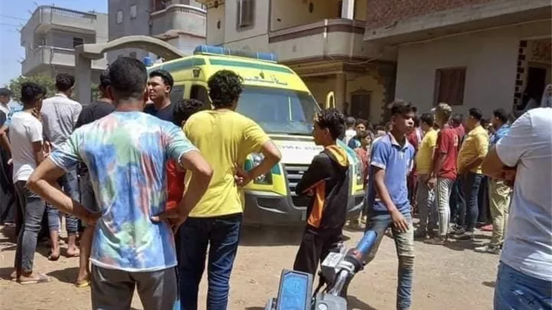 الأم تنهي حياة أبناءها الثلاثة ذبحًا وتحاول الانتحار بالدقهلية
