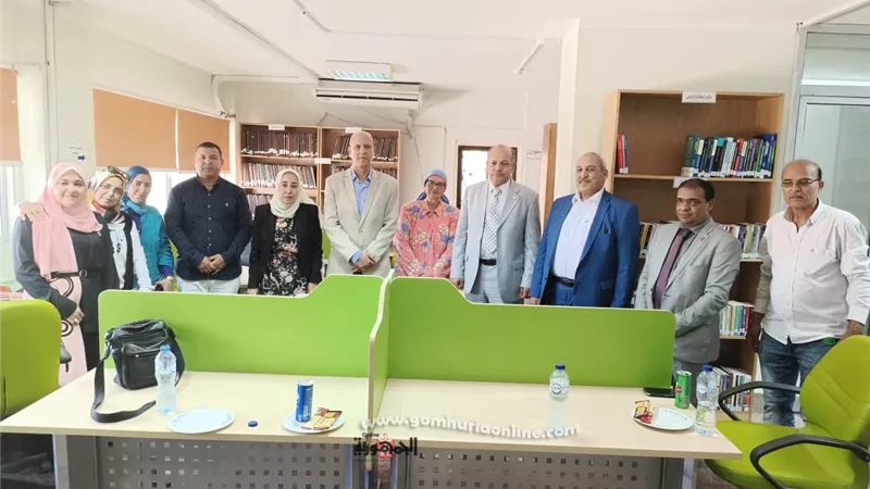 معهد الدراسات والبحوث البيئية بالسادات يفوز بالمركز الثانى في مسابقة أفضل المكتبات بالجامعة
