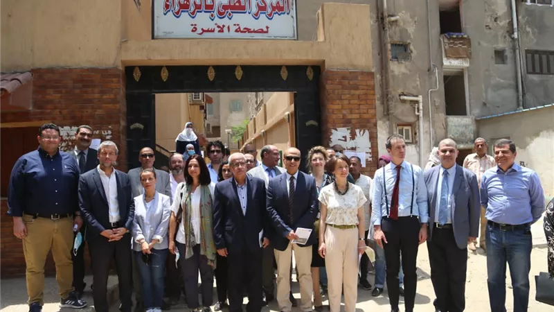 ممثلو الوكالة الفرنسية يتفقدون مشروعات برنامج الارتقاء الحضري