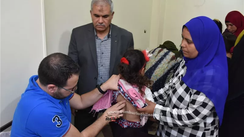 جامعة السادات تنظم قافلة طبية متخصصة بقرية 