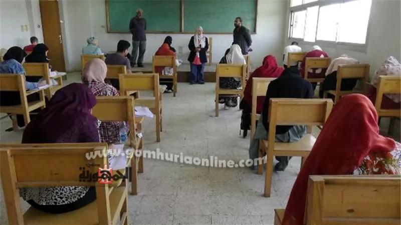 انتظام امتحانات اليوم الاول فى كليات جامعة المنيا