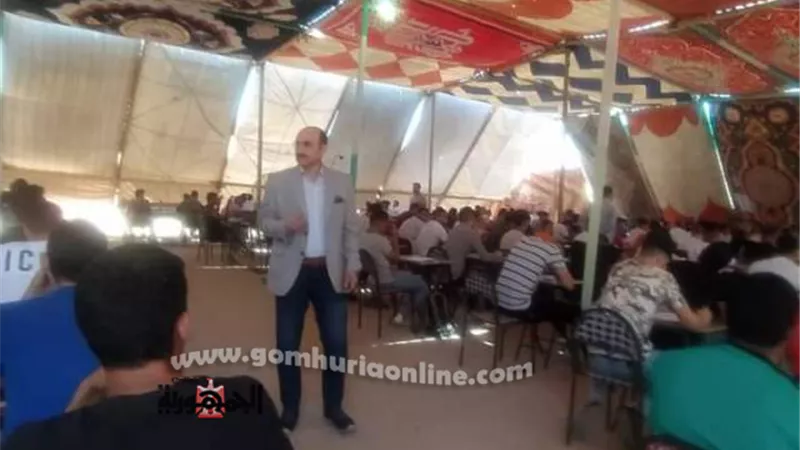 عزب يتابع عملية سير الامتحانات بالتربية الرياضية بالسادات فى يومها الأول