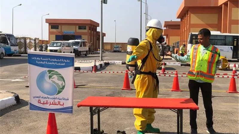 انطلاق مسابقة السلامة والصحة المهنية لشركات مياه وجه بحرى بالإسماعيلية..صور
