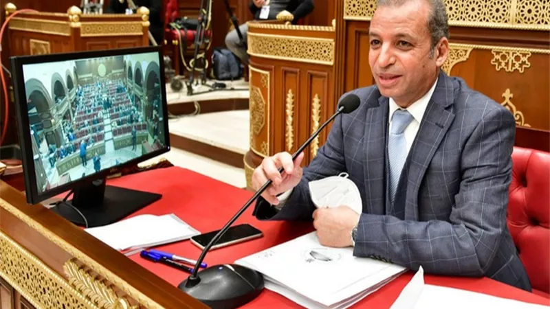 رسالة من رئيس مجلس الشيوخ الفرنسي الي المستشار عبدالوهاب عبدالرازق