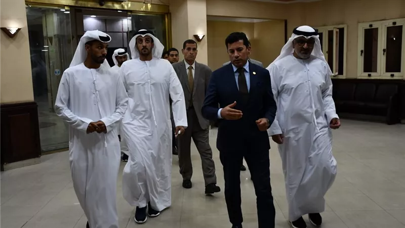 وزير الشباب يبحث مع مجلس أبوظبى الرياضى استضافة مصر للنسخة السابعة من ماراثون زايد الخيري