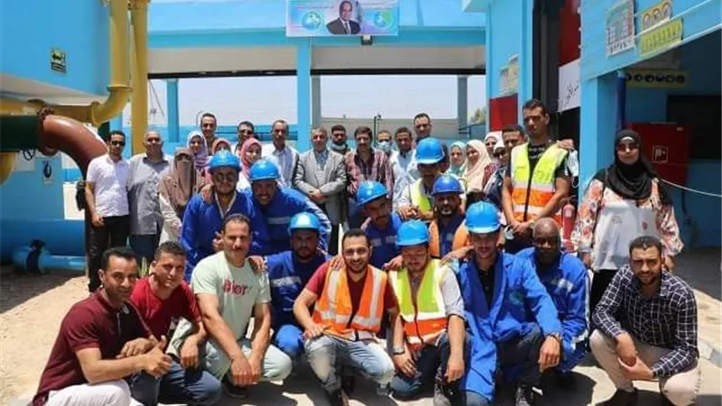 محطتا مياه الشرب ببني شبل والطحاوية تجتازان إختبارات الإدارة الفنية المستدامة ..صور