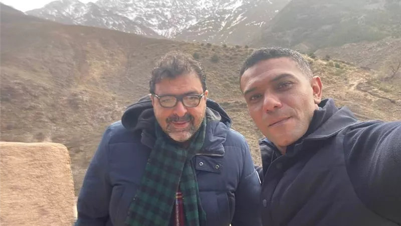 آسر ياسين والصاوي وريم مصطفى وغادة عادل برفقة أحمد مدحت من كواليس 