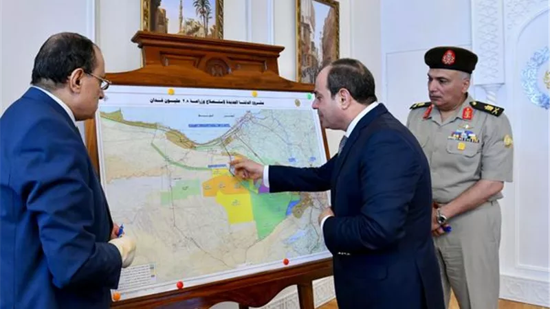 الرئيس السيسى يوجه بالاستمرار فى تعزيز جهود الاستصلاح الزراعى بمشروع 
