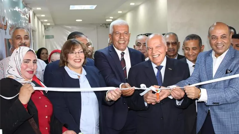 الرشيدى يستقبل نقيبى المعلمين والزراعيبن بالمنيا