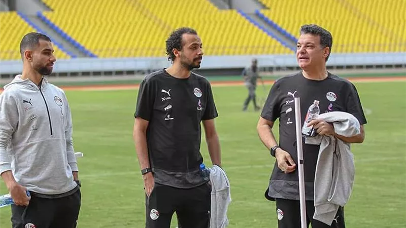 إيهاب جلال يعاين ملعب مواجهة منتخب مصر وإثيوبيا