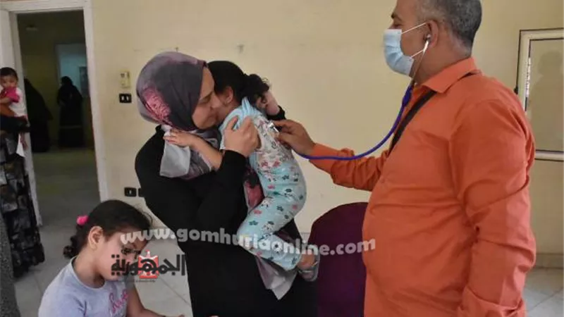 جامعة السادات تنظم قافلة طبية متخصصة بقرية 